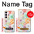 W3705 Pastel Floral Flower Hard Case and Leather Flip Case For Samsung Galaxy S23