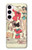 W3820 Vintage Cowgirl Fashion Paper Doll Hard Case and Leather Flip Case For Samsung Galaxy S23