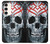 W0223 Vampire Skull Tattoo Hard Case and Leather Flip Case For Samsung Galaxy S23 Plus