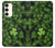 W0358 Clover Lucky Leaf Hard Case and Leather Flip Case For Samsung Galaxy S23 Plus