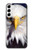 W0854 Eagle American Hard Case and Leather Flip Case For Samsung Galaxy S23 Plus