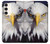 W0854 Eagle American Hard Case and Leather Flip Case For Samsung Galaxy S23 Plus