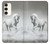 W0932 White Horse Hard Case and Leather Flip Case For Samsung Galaxy S23 Plus