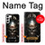 W1027 Hardcore Metal Skull Hard Case and Leather Flip Case For Samsung Galaxy S23 Plus