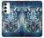 W1135 Wolf with knives Rock Hard Case and Leather Flip Case For Samsung Galaxy S23 Plus