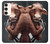 W1271 Crazy Cow Hard Case and Leather Flip Case For Samsung Galaxy S23 Plus