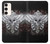 W1434 Skull Wing Tattoo Biker Hard Case and Leather Flip Case For Samsung Galaxy S23 Plus