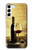 W2042 A Grape Vineyard Grapes Bottle Red Wine Hard Case and Leather Flip Case For Samsung Galaxy S23 Plus