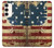 W2349 Old American Flag Hard Case and Leather Flip Case For Samsung Galaxy S23 Plus