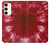 W2480 Tie Dye Red Hard Case and Leather Flip Case For Samsung Galaxy S23 Plus