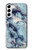 W2689 Blue Marble Texture Graphic Printed Hard Case and Leather Flip Case For Samsung Galaxy S23 Plus