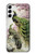 W2773 Peacock Chinese Brush Painting Hard Case and Leather Flip Case For Samsung Galaxy S23 Plus