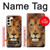 W2870 Lion King of Beasts Hard Case and Leather Flip Case For Samsung Galaxy S23 Plus