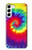 W2884 Tie Dye Swirl Color Hard Case and Leather Flip Case For Samsung Galaxy S23 Plus