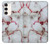 W2920 Bloody Marble Hard Case and Leather Flip Case For Samsung Galaxy S23 Plus