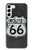 W3207 Route 66 Sign Hard Case and Leather Flip Case For Samsung Galaxy S23 Plus