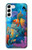 W3227 Underwater World Cartoon Hard Case and Leather Flip Case For Samsung Galaxy S23 Plus