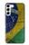 W3297 Brazil Flag Vintage Football Graphic Hard Case and Leather Flip Case For Samsung Galaxy S23 Plus