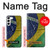 W3297 Brazil Flag Vintage Football Graphic Hard Case and Leather Flip Case For Samsung Galaxy S23 Plus