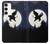 W3323 Flying Elephant Full Moon Night Hard Case and Leather Flip Case For Samsung Galaxy S23 Plus