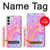 W3444 Digital Art Colorful Liquid Hard Case and Leather Flip Case For Samsung Galaxy S23 Plus