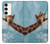W3680 Cute Smile Giraffe Hard Case and Leather Flip Case For Samsung Galaxy S23 Plus
