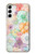 W3705 Pastel Floral Flower Hard Case and Leather Flip Case For Samsung Galaxy S23 Plus