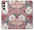 W3716 Rose Floral Pattern Hard Case and Leather Flip Case For Samsung Galaxy S23 Plus