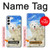 W3794 Arctic Polar Bear and Seal Paint Hard Case and Leather Flip Case For Samsung Galaxy S23 Plus