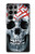 W0223 Vampire Skull Tattoo Hard Case and Leather Flip Case For Samsung Galaxy S23 Ultra