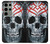 W0223 Vampire Skull Tattoo Hard Case and Leather Flip Case For Samsung Galaxy S23 Ultra