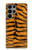 W0576 Tiger Skin Hard Case and Leather Flip Case For Samsung Galaxy S23 Ultra