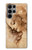 W1045 Leonardo da Vinci Woman's Head Hard Case and Leather Flip Case For Samsung Galaxy S23 Ultra