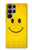 W1146 Yellow Sun Smile Hard Case and Leather Flip Case For Samsung Galaxy S23 Ultra