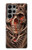 W1675 Skull Blood Tattoo Hard Case and Leather Flip Case For Samsung Galaxy S23 Ultra