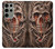 W1675 Skull Blood Tattoo Hard Case and Leather Flip Case For Samsung Galaxy S23 Ultra