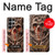 W1675 Skull Blood Tattoo Hard Case and Leather Flip Case For Samsung Galaxy S23 Ultra