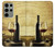 W2042 A Grape Vineyard Grapes Bottle Red Wine Hard Case and Leather Flip Case For Samsung Galaxy S23 Ultra