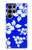 W2244 Hawaiian Hibiscus Blue Pattern Hard Case and Leather Flip Case For Samsung Galaxy S23 Ultra