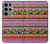 W2292 Aztec Tribal Pattern Hard Case and Leather Flip Case For Samsung Galaxy S23 Ultra