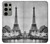 W2350 Old Paris Eiffel Tower Hard Case and Leather Flip Case For Samsung Galaxy S23 Ultra