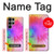 W2488 Tie Dye Color Hard Case and Leather Flip Case For Samsung Galaxy S23 Ultra