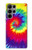 W2884 Tie Dye Swirl Color Hard Case and Leather Flip Case For Samsung Galaxy S23 Ultra