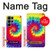 W2884 Tie Dye Swirl Color Hard Case and Leather Flip Case For Samsung Galaxy S23 Ultra