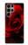 W2898 Red Rose Hard Case and Leather Flip Case For Samsung Galaxy S23 Ultra