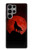 W2955 Wolf Howling Red Moon Hard Case and Leather Flip Case For Samsung Galaxy S23 Ultra