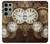 W3172 Gold Clock Live Hard Case and Leather Flip Case For Samsung Galaxy S23 Ultra