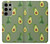 W3285 Avocado Fruit Pattern Hard Case and Leather Flip Case For Samsung Galaxy S23 Ultra