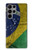 W3297 Brazil Flag Vintage Football Graphic Hard Case and Leather Flip Case For Samsung Galaxy S23 Ultra