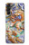 W2584 Traditional Chinese Dragon Art Hard Case and Leather Flip Case For Samsung Galaxy A14 5G